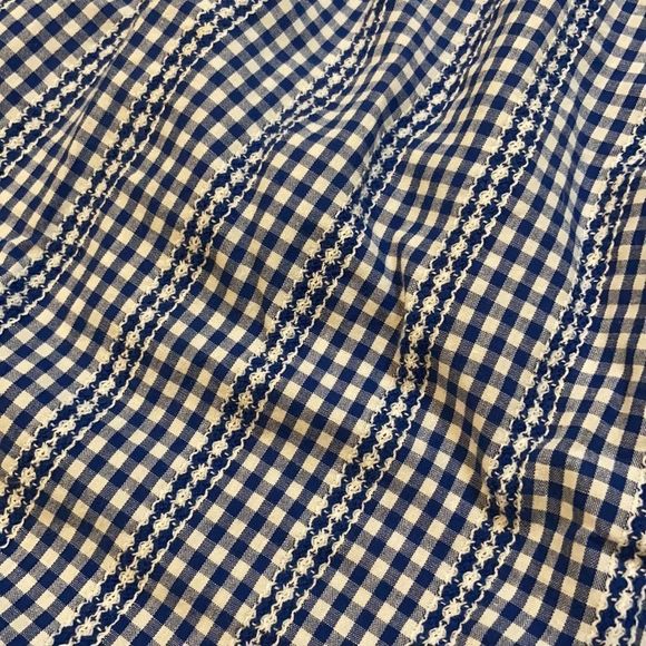 Altar’d state blue and white gingham picnic blouse - Picture 5 of 9